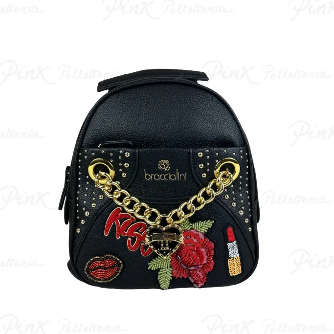 -BRACCIALINI Rock Backpack B17904-YY-100-UNI Black