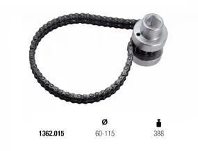 1362.015 CHIAVE A CATENA PER FILTRI OLIO ATTACCO 1/2” MUNDIAL Ø60-115
