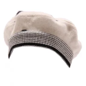 1757W basco bimba SIMONETTA MINI wool white/black basque hat girl