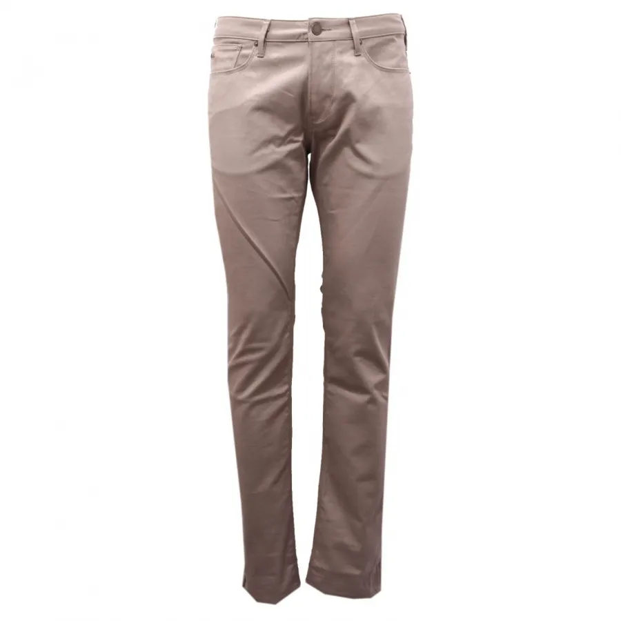 9529AH pantalone uomo EMPORIO ARMANI men cotton slim fit trouser light brown