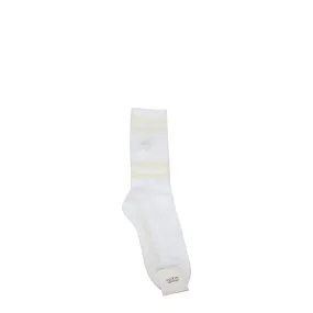 Alexander McQueen Calze e Calzini Uomo Cotone Bianco/Burro