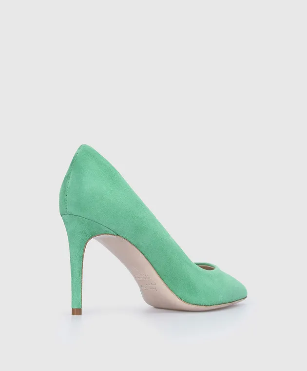 Babe Pay Pls Décolleté in camoscio verde 2598002122S