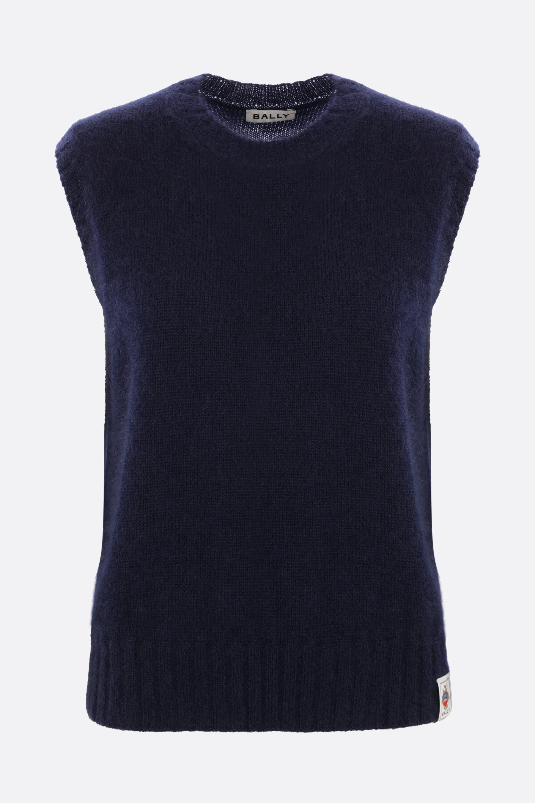  BALLY gilet in maglia di mohair e seta 