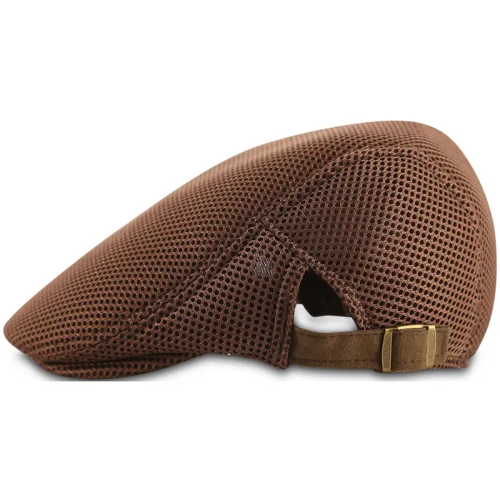Berretto classico uomo traspirante marrone
