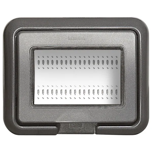 BTICINO IDROBOX COPERCHIO 3 MODULI LIVING LIGHT O LUNA COLORE ANTRACITE