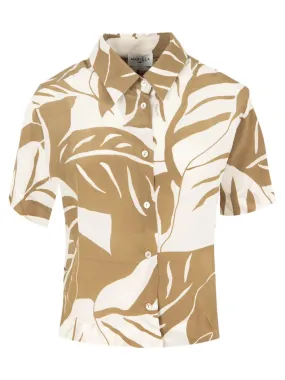 Camicia Autocar in Crêpe de Chine di Seta