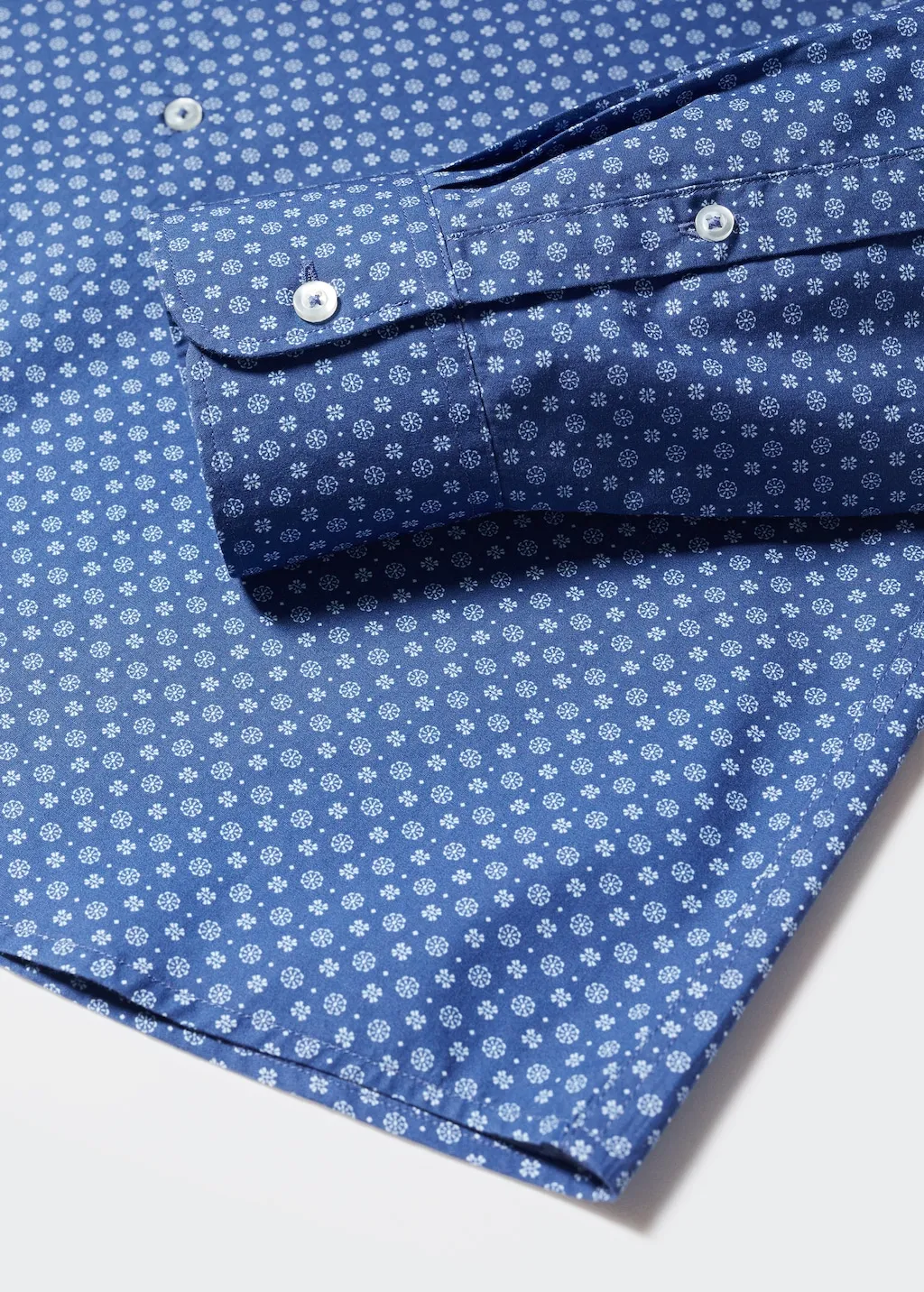 Camicia slim-fit cotone stampata