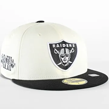 Cappellino 59Fifty Campionato Las Vegas Raiders Beige Nero