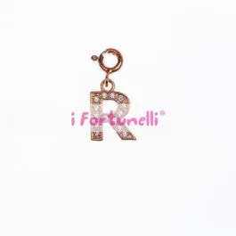 Ciondolo I Fortunelli Lettera R Rosa - Cilr02
