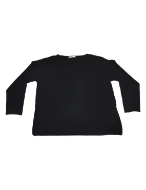 ELENA MIRO' maglia girocollo nera taglie comode