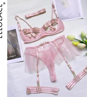 Ellolace Lingerie Porn Sissy Intimate  Hot Hollow Out Female Underwear Fancy Langerie Body G String Thongs  Costumes