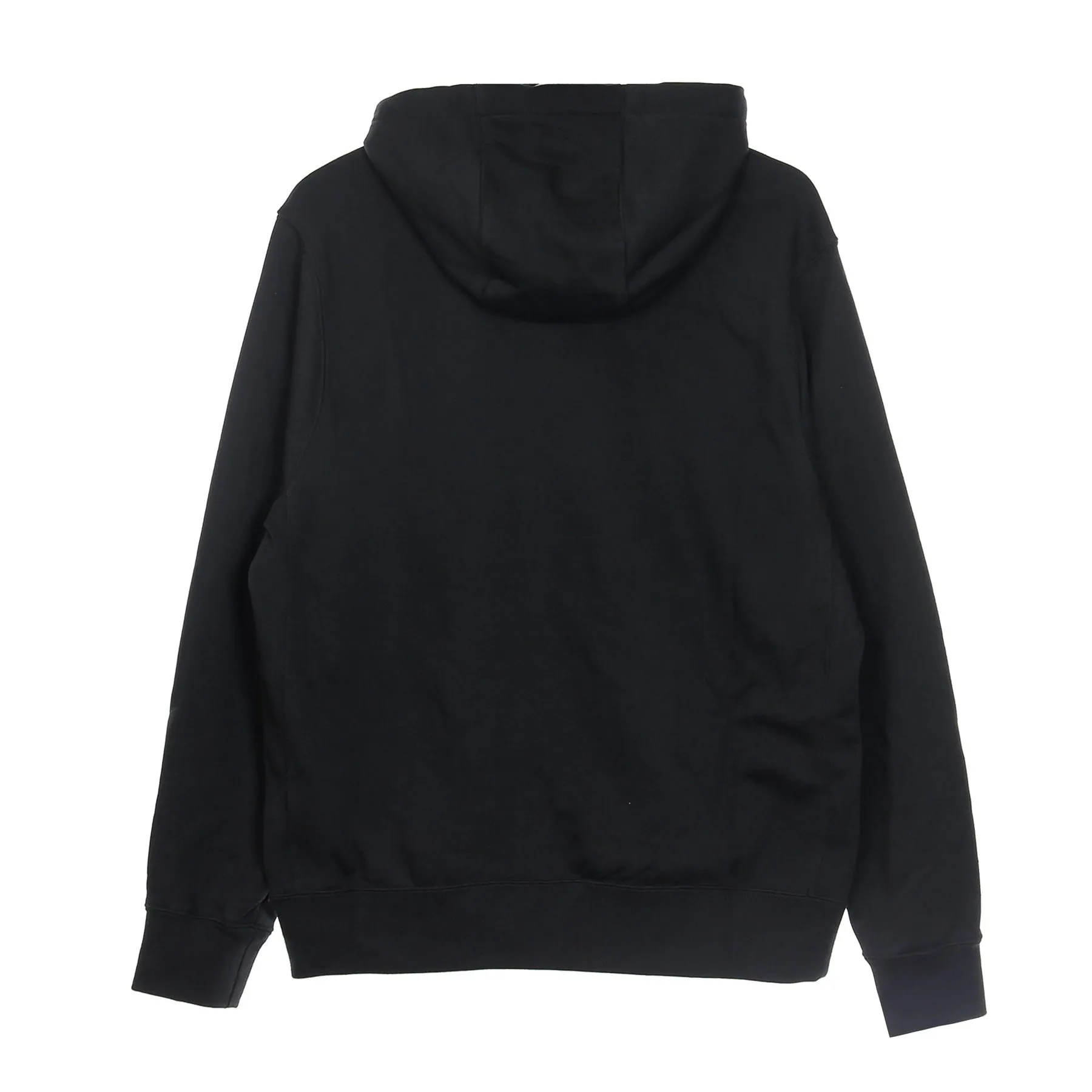 Felpa Leggera Cappuccio Uomo Sportswear Club Hoodie Black/black/white
