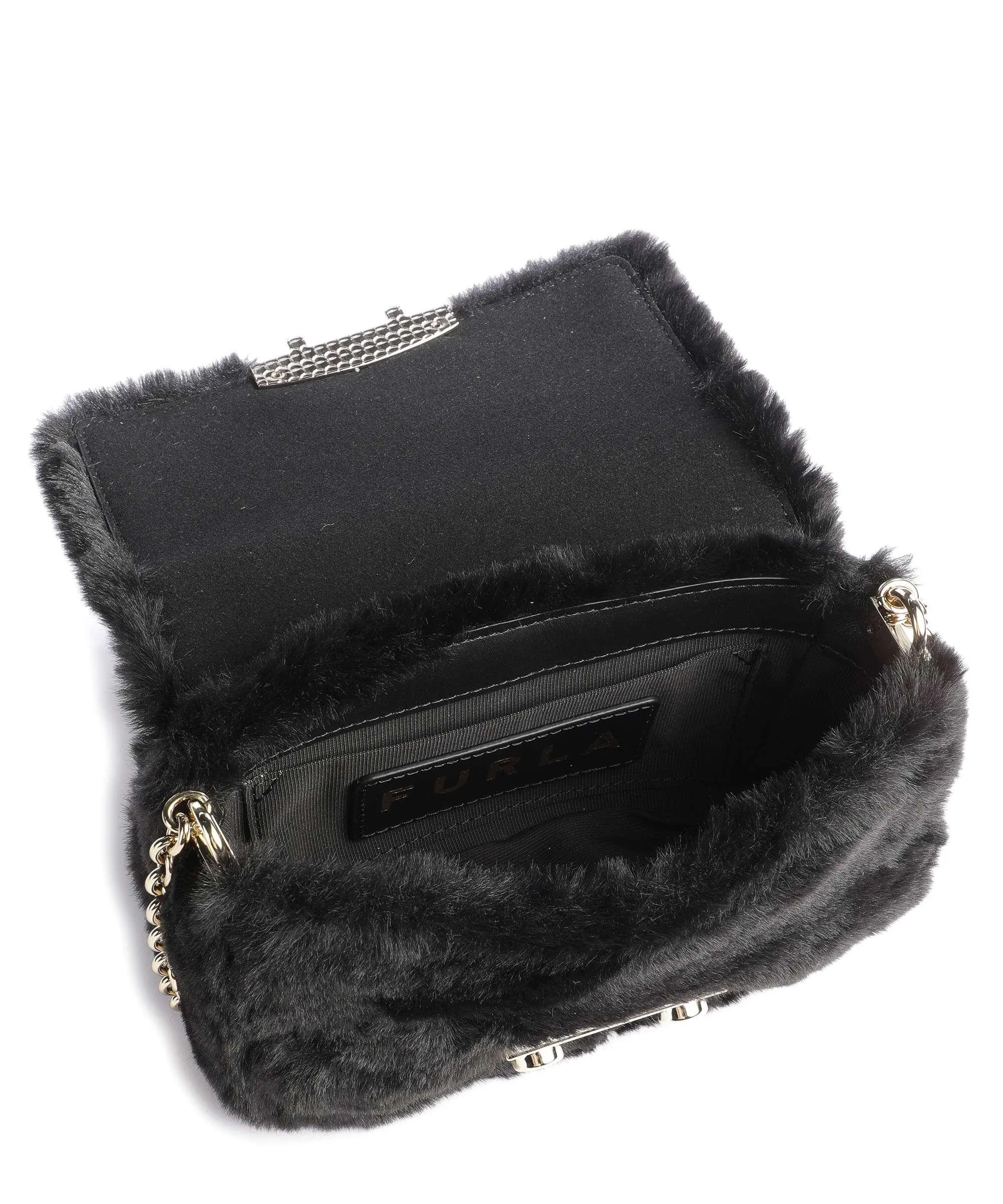  Furla Metropolis Mini Borsa a tracolla pelle sintetica nero  