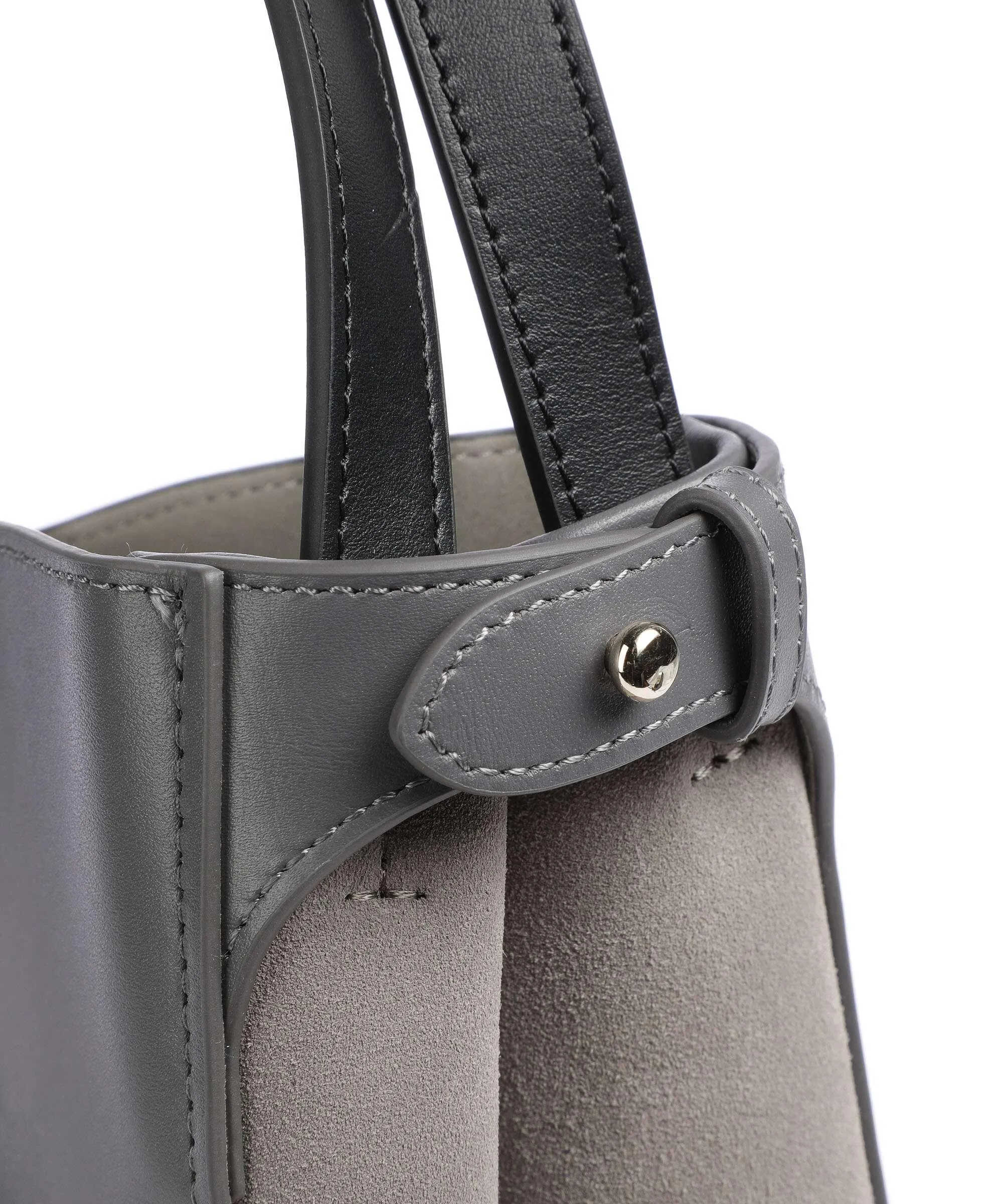  Furla Primula L Borsa hobo pelle a grana fine grigio  