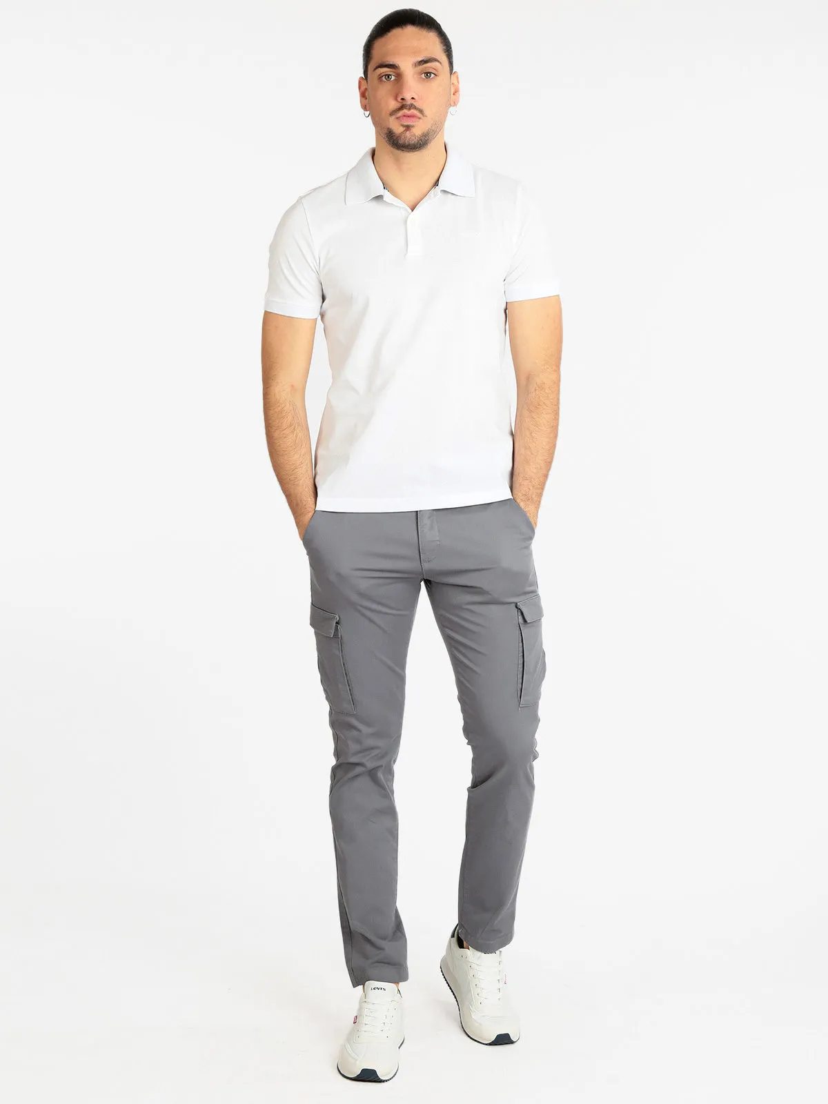 Geox Polo à manches courtes en coton pour homme