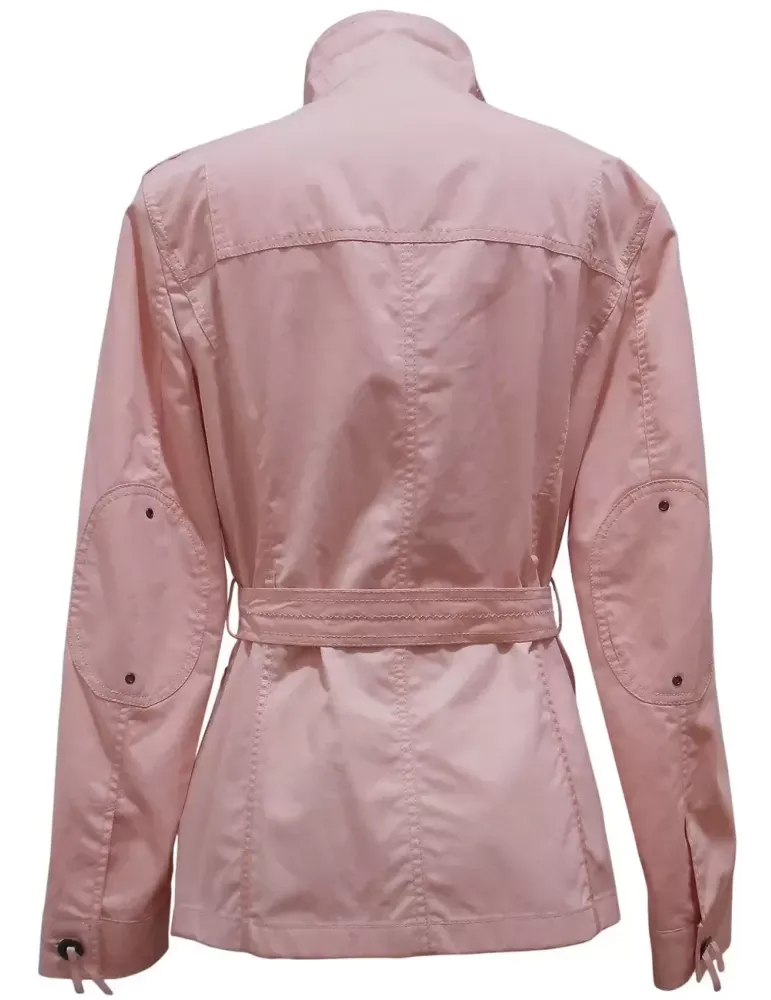 Giacca cotone rosa a quattro tasche