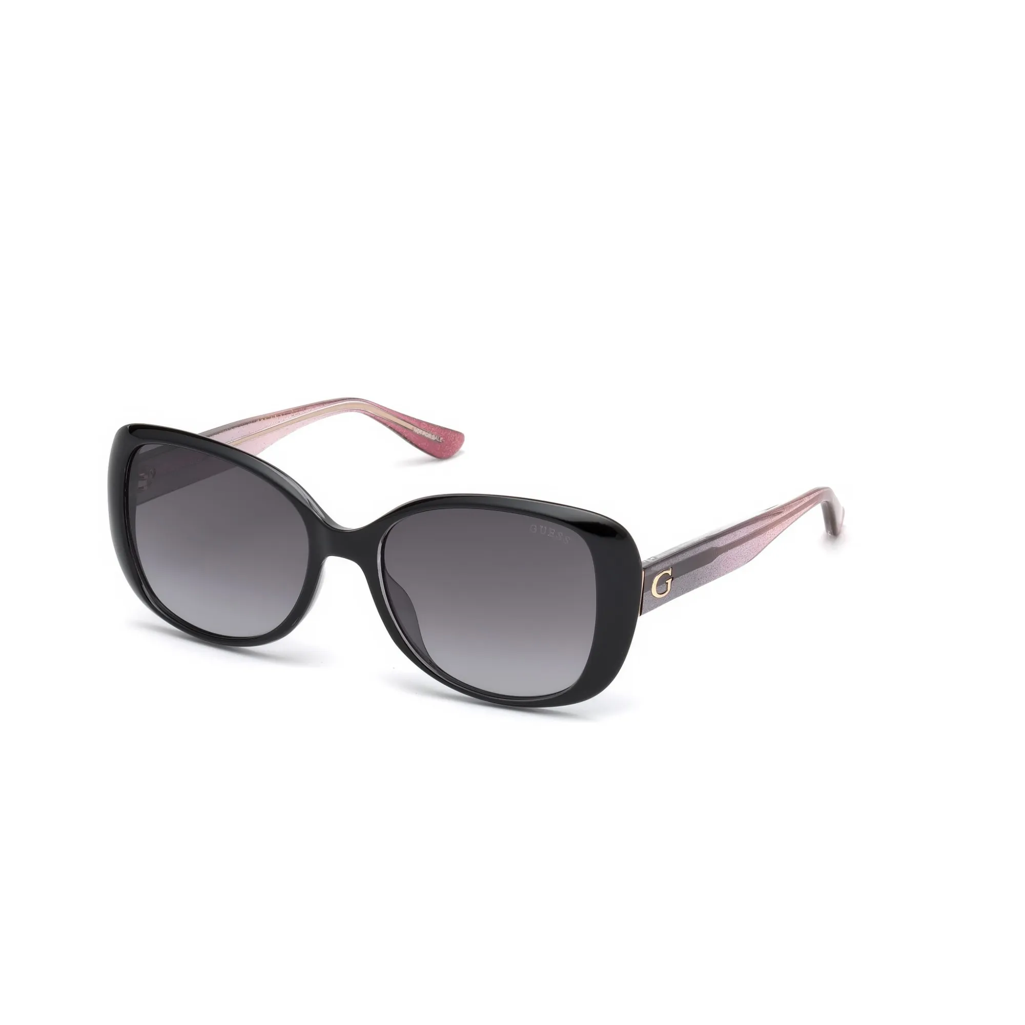  Guess GU 7554 - 01B Nero Lucido | Occhiale Da Sole Donna 