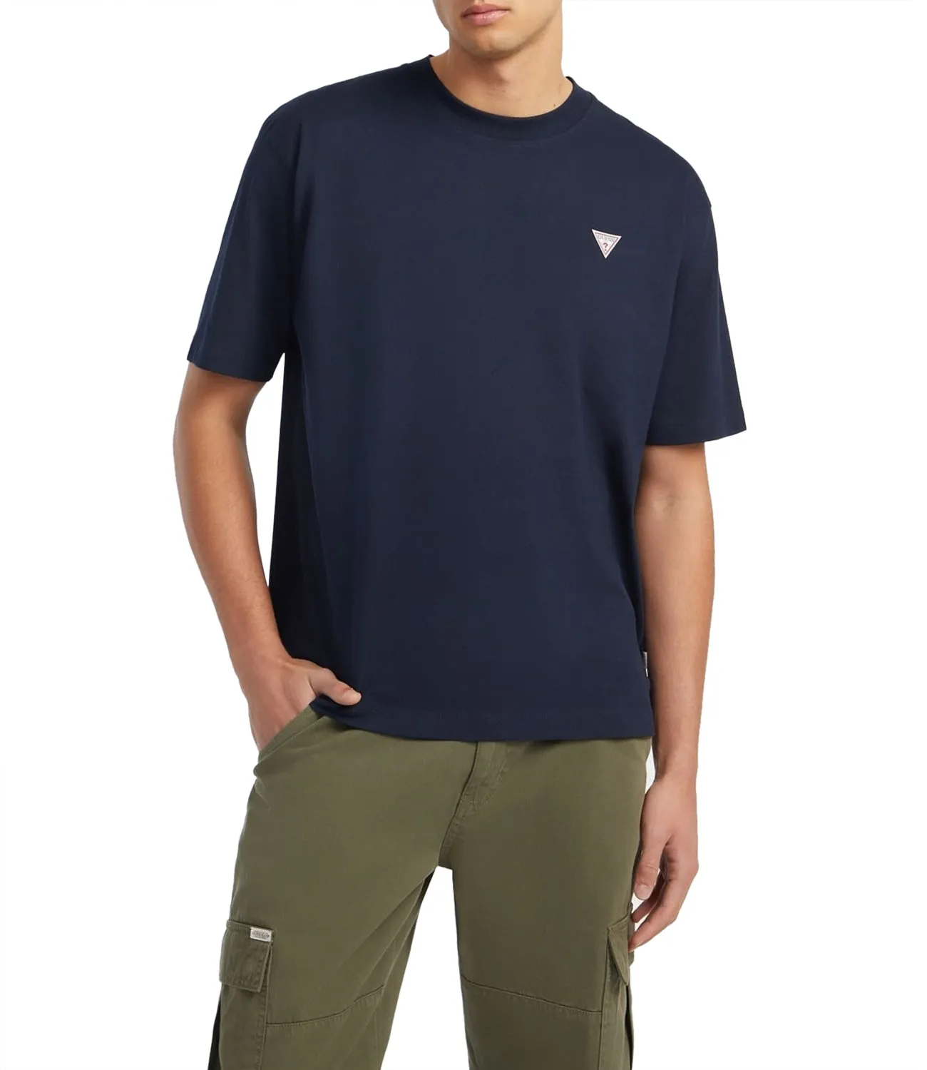 GUESS JEANS T-shirt Uomo Mod. M4YI46 K8FQ4 A71W Blu