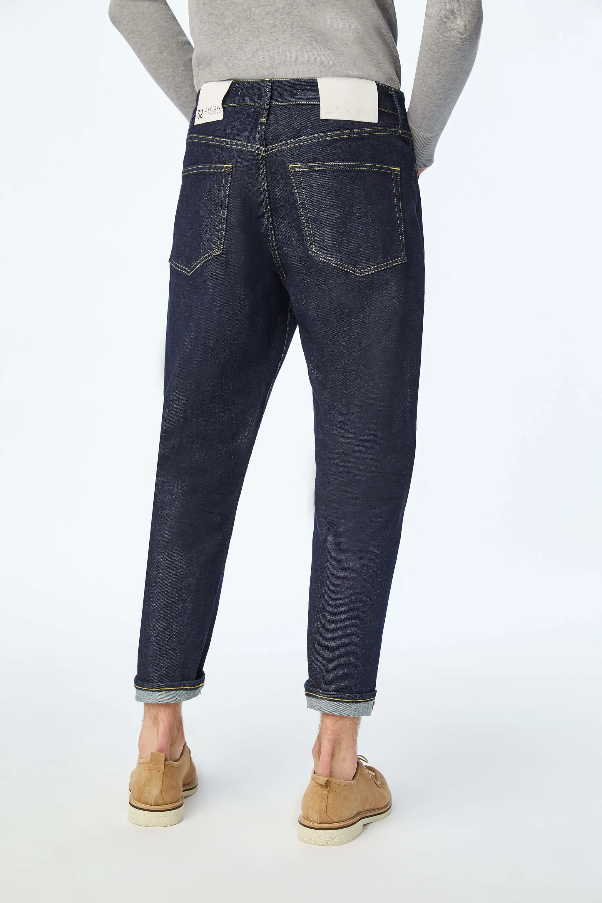 Jeans 5 tasche baggy blu
