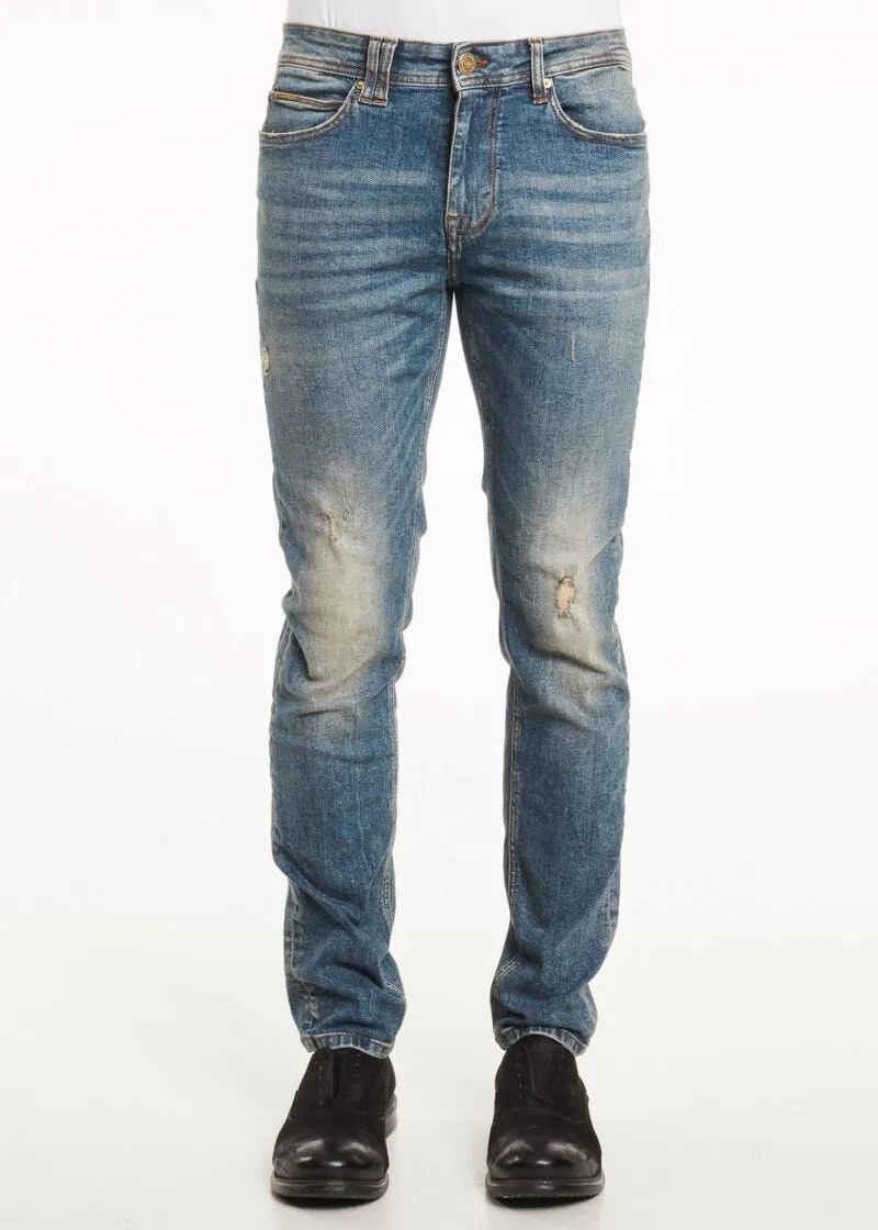 Jeans con dettagli destroyed