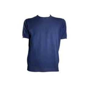 Kangra T-shirt In Filo Rasata Blu