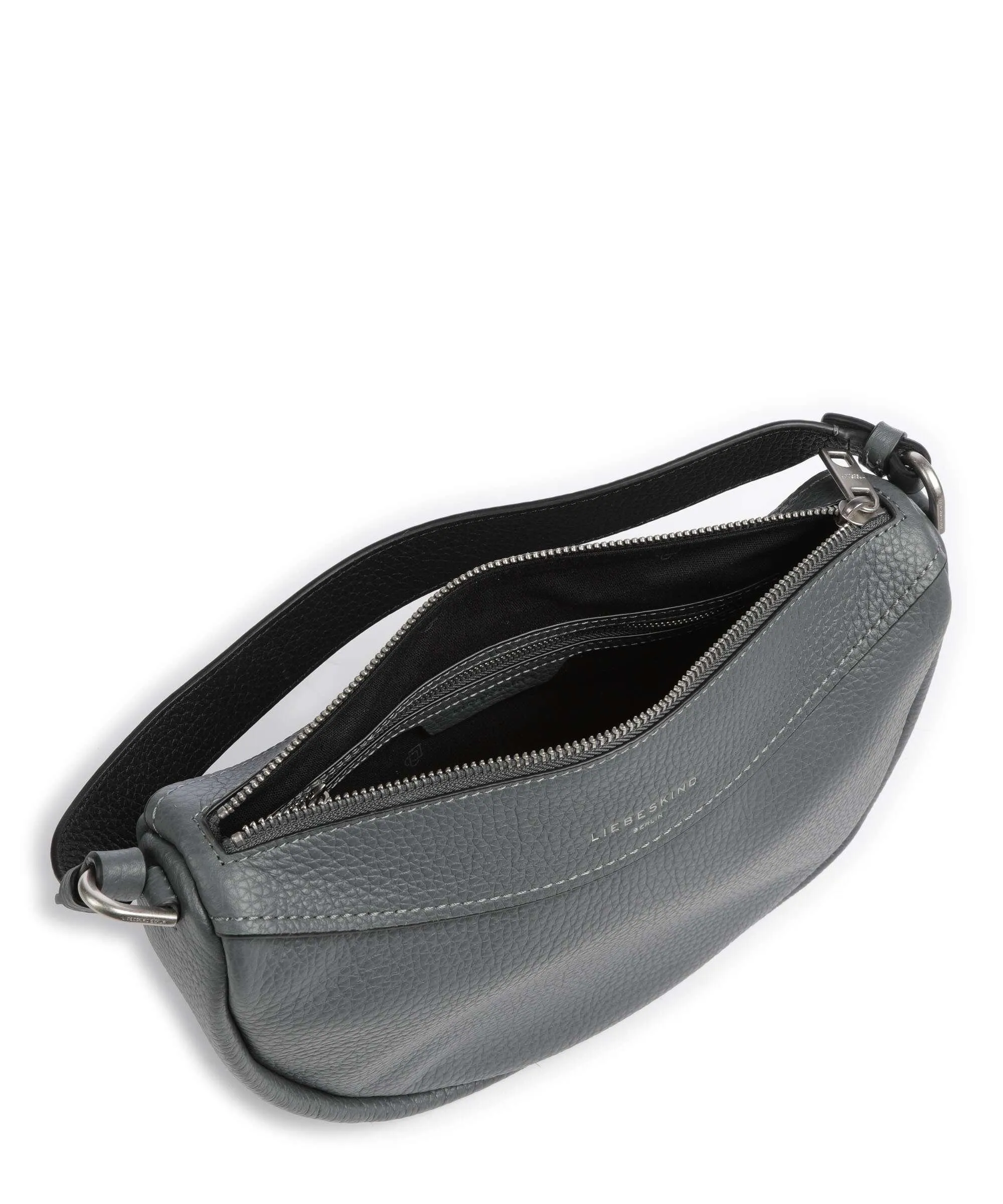  Liebeskind Melli Heavy Pebble S Borsa hobo pelle di vacchetta grana grigio scuro  