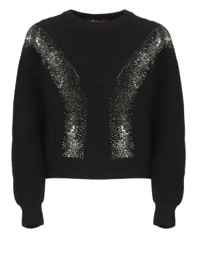  Max Mara Studio Maglione con strass 
