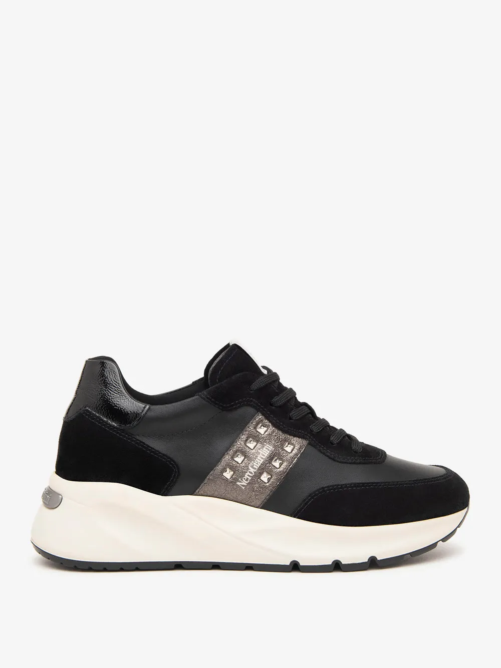 NERO GIARDINI Sneakers con borchie Donna - Nero modello I411520D