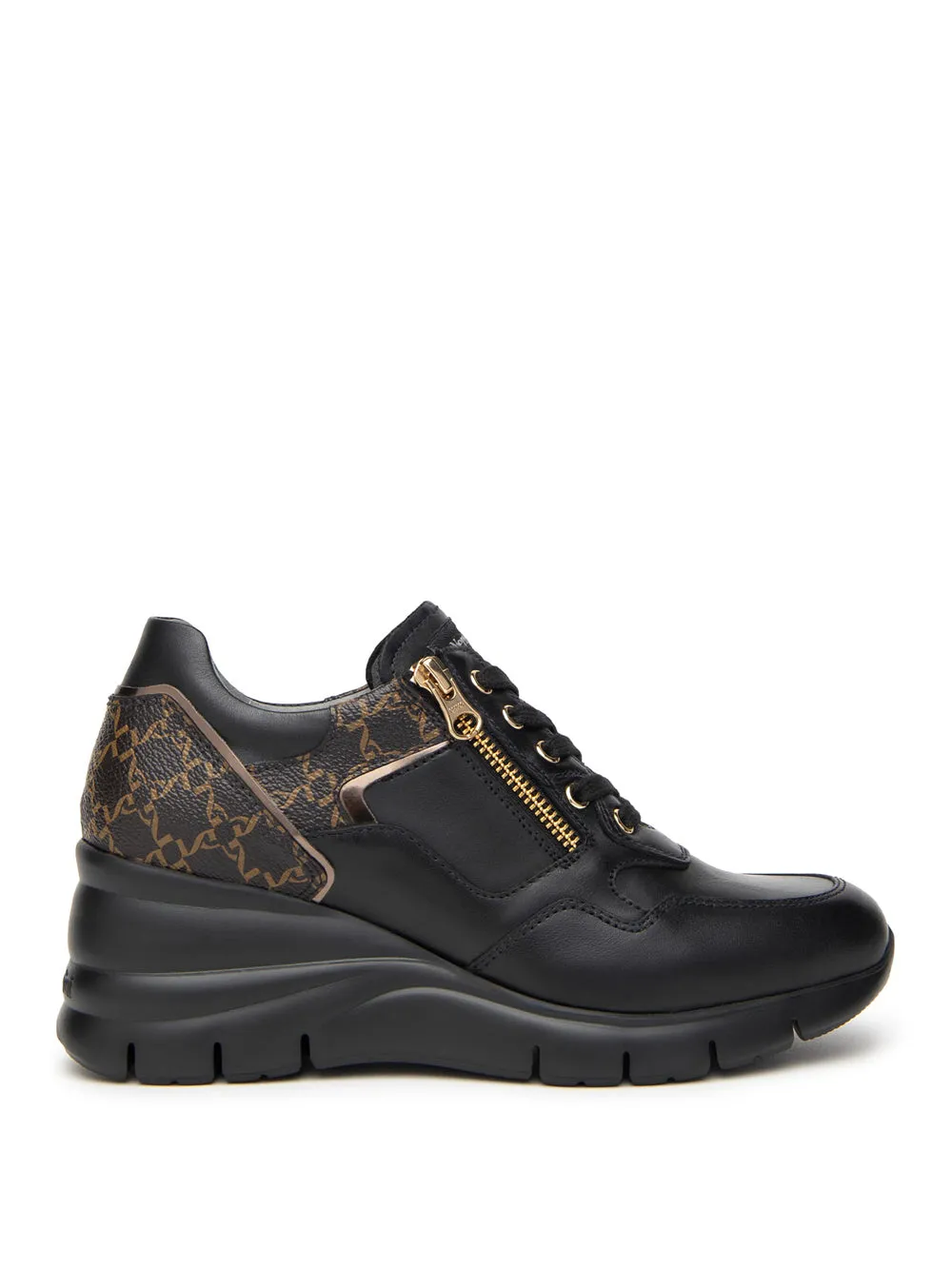 NERO GIARDINI Sneakers con zeppa Donna - Nero modello I411483D