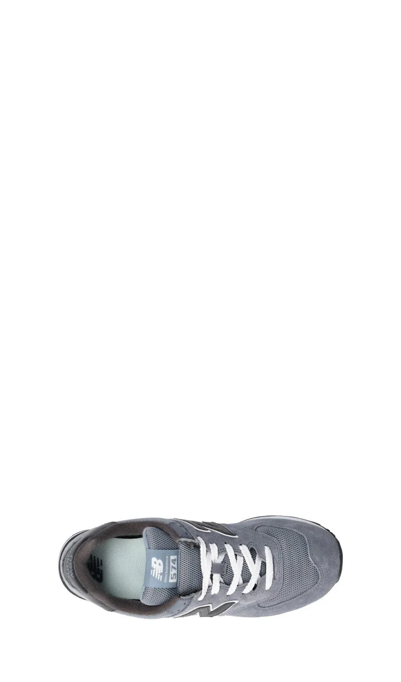 NEW BALANCE Sneaker uomo grigia/nera in suede