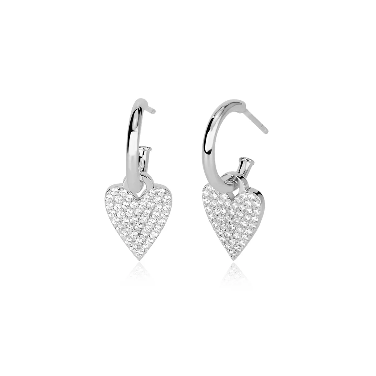 Orecchini Cuore Pavé Mabina