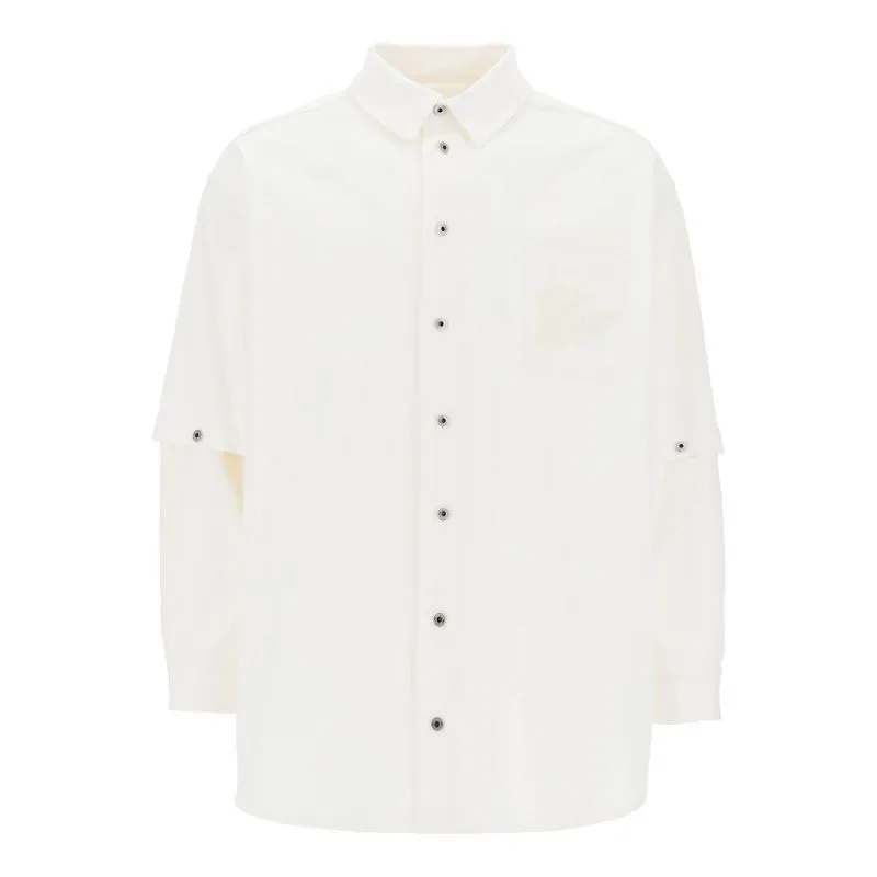 Overshirt convertibile con logo 90's