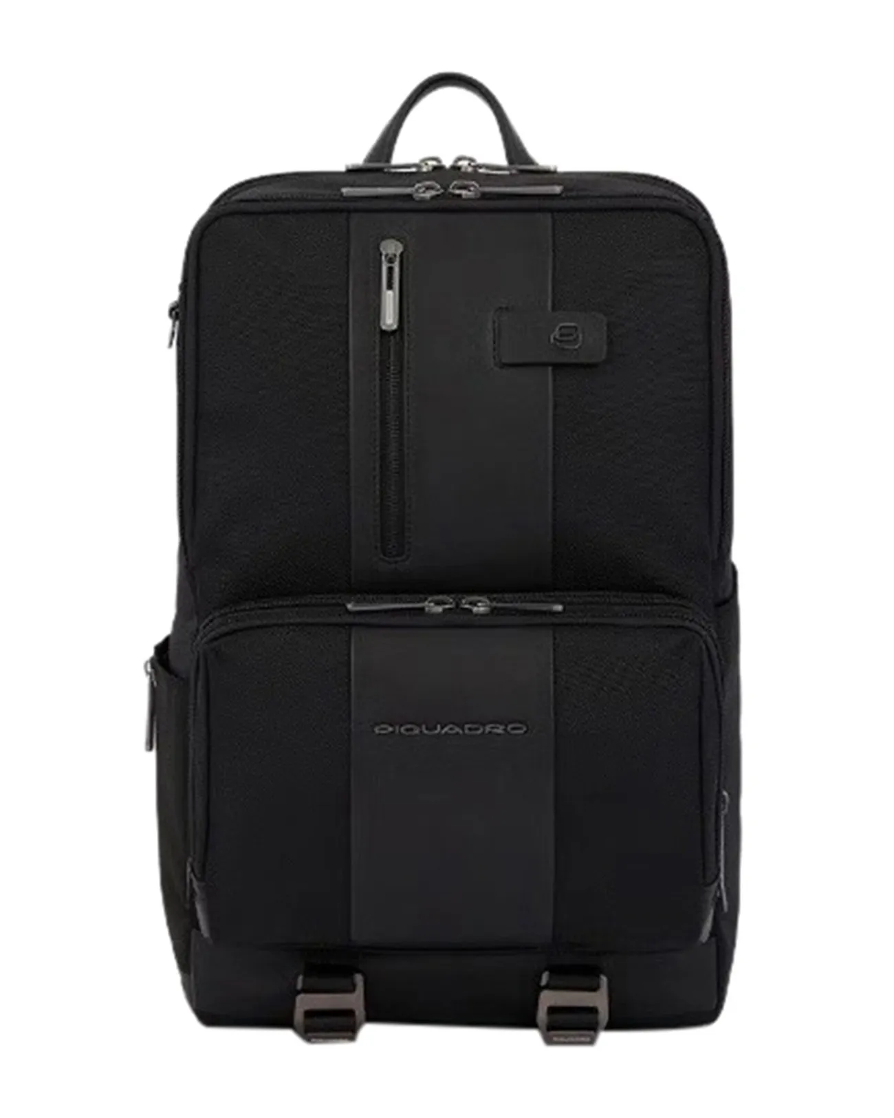 Piquadro - Zaino a due comparti in pelle e tessuto porta pc 15.6'' Brief 2 | Studioarch.com