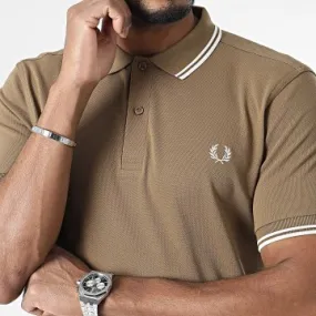 Polo manica corta Twin Tipped M3600 Marrone