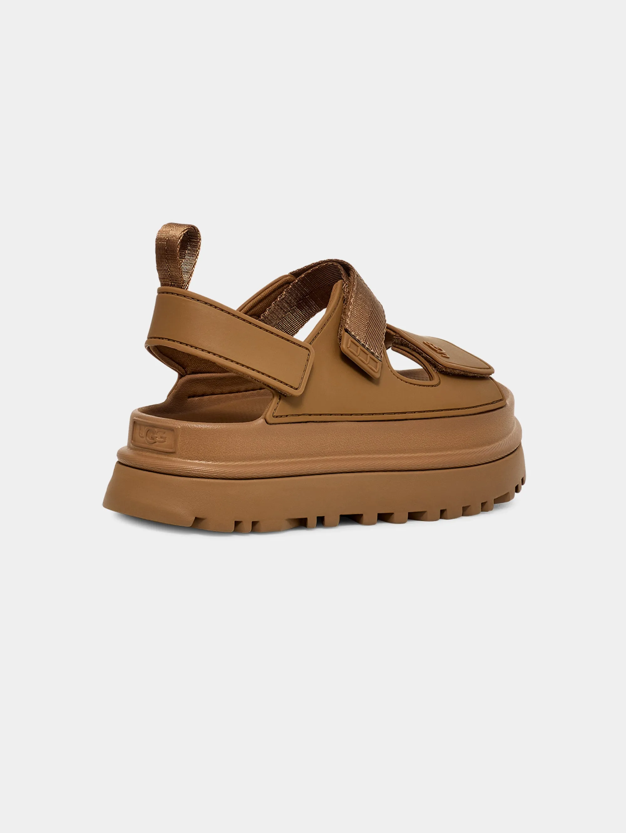 Sandali GoldenGlow in Materiale Riciclato Marrone