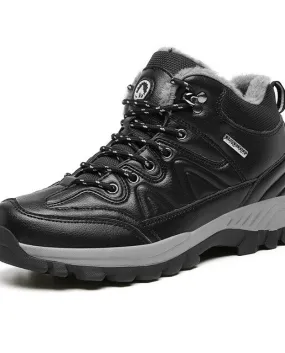 Stivali invernali caldi da uomo Stivali da neve da escursionismo allaperto impermeabili Taglie forti Sneakers casual Stivali mi