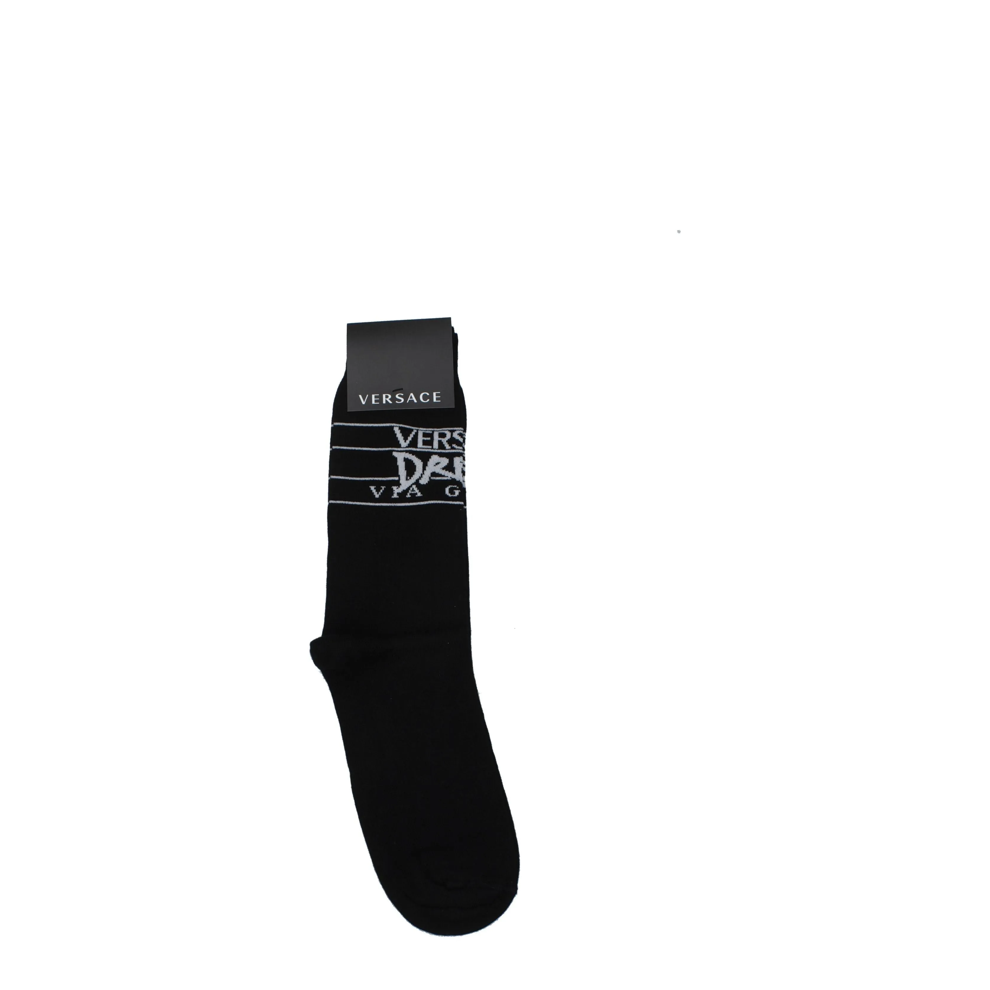 Versace Calze e Calzini Donna Cotone Nero
